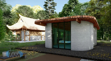 Load image into Gallery viewer, The Keiko: Rapid 3d-printed small concrete home: energy efficient, design-forward, sustainable concrete
